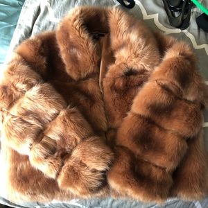 Faux Fur cropped jacket